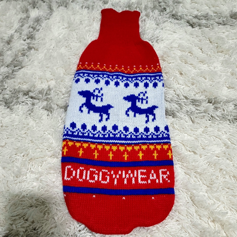 Doggy Wear Knitted Reindeer Dog Sweater